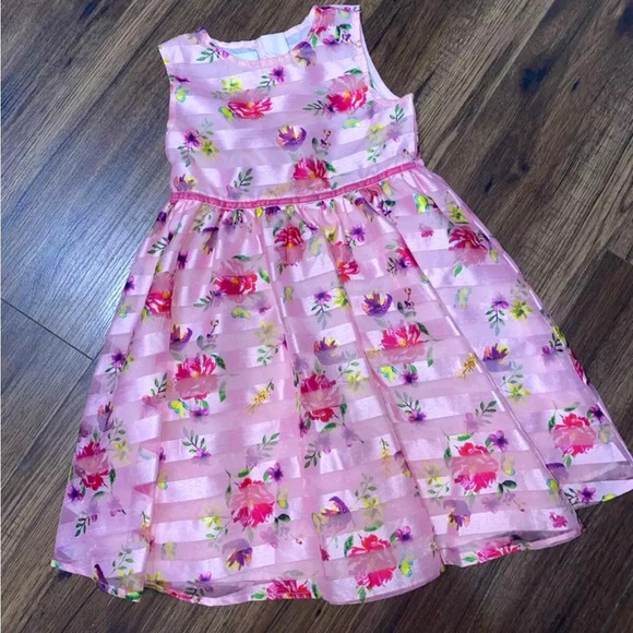 SPECIAL EDITION GIRLS PINK FLORAL DRESS 4T Nordstroms - Picture 1 of 4